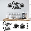 Coffee Time Rustic Wall Decor Set (7-Piece) – Farmhouse Coffee Bar Signs with Coffee Cups & Beans for Kitchen, Home Office, or Café